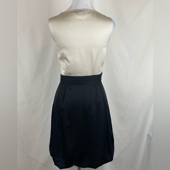 Max And Cleo Black Cream Balloon Ruffled Skirt Party Event Dress NWOT Size 10 - Picture 5 of 13